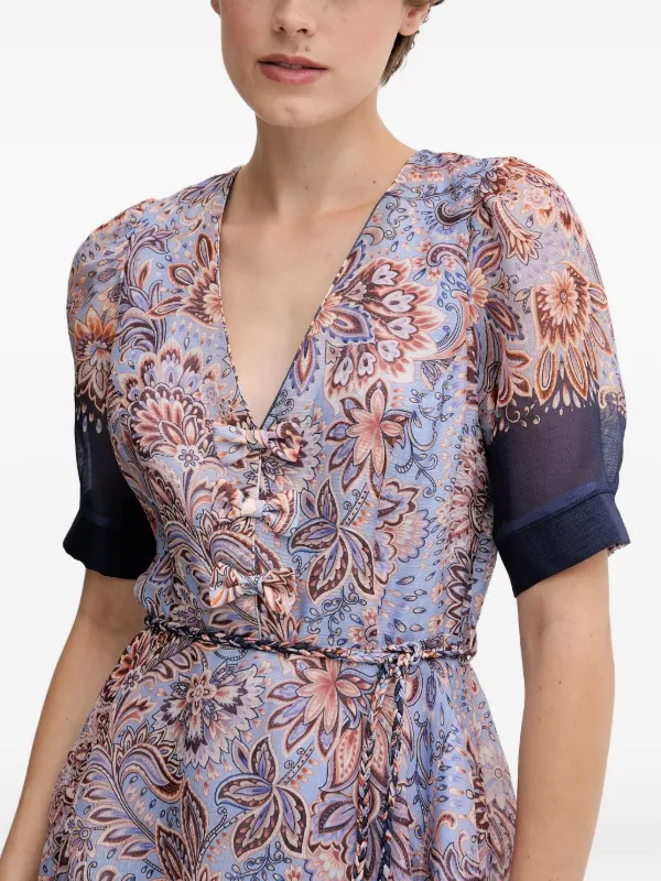 Hale Bob Aubrie floral-print Mini Dress | Blue