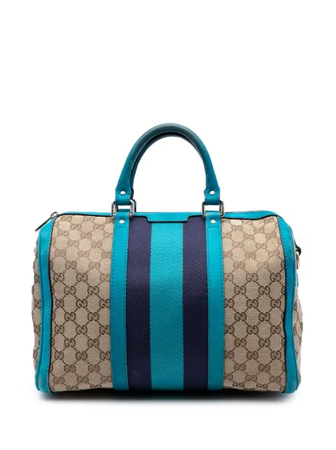 Gucci Pre-Owned 2016-2025 Medium GG Canvas Web Joy Boston Bag satchel