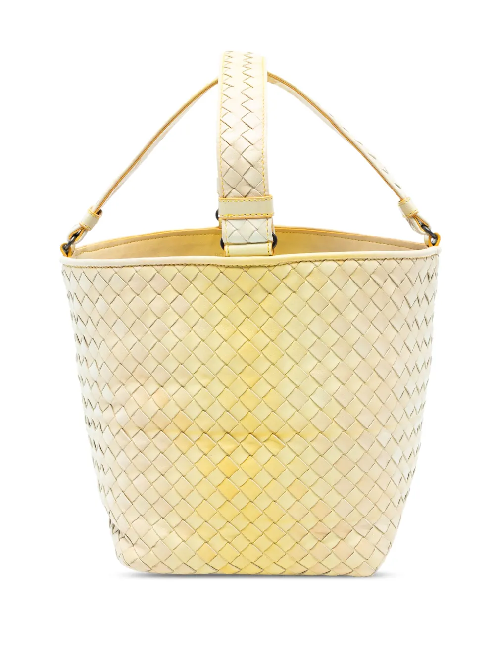 Bottega Veneta Pre-Owned 2009 Nappa Intrecciato Nuance bucket bag | Yellow | Image 1