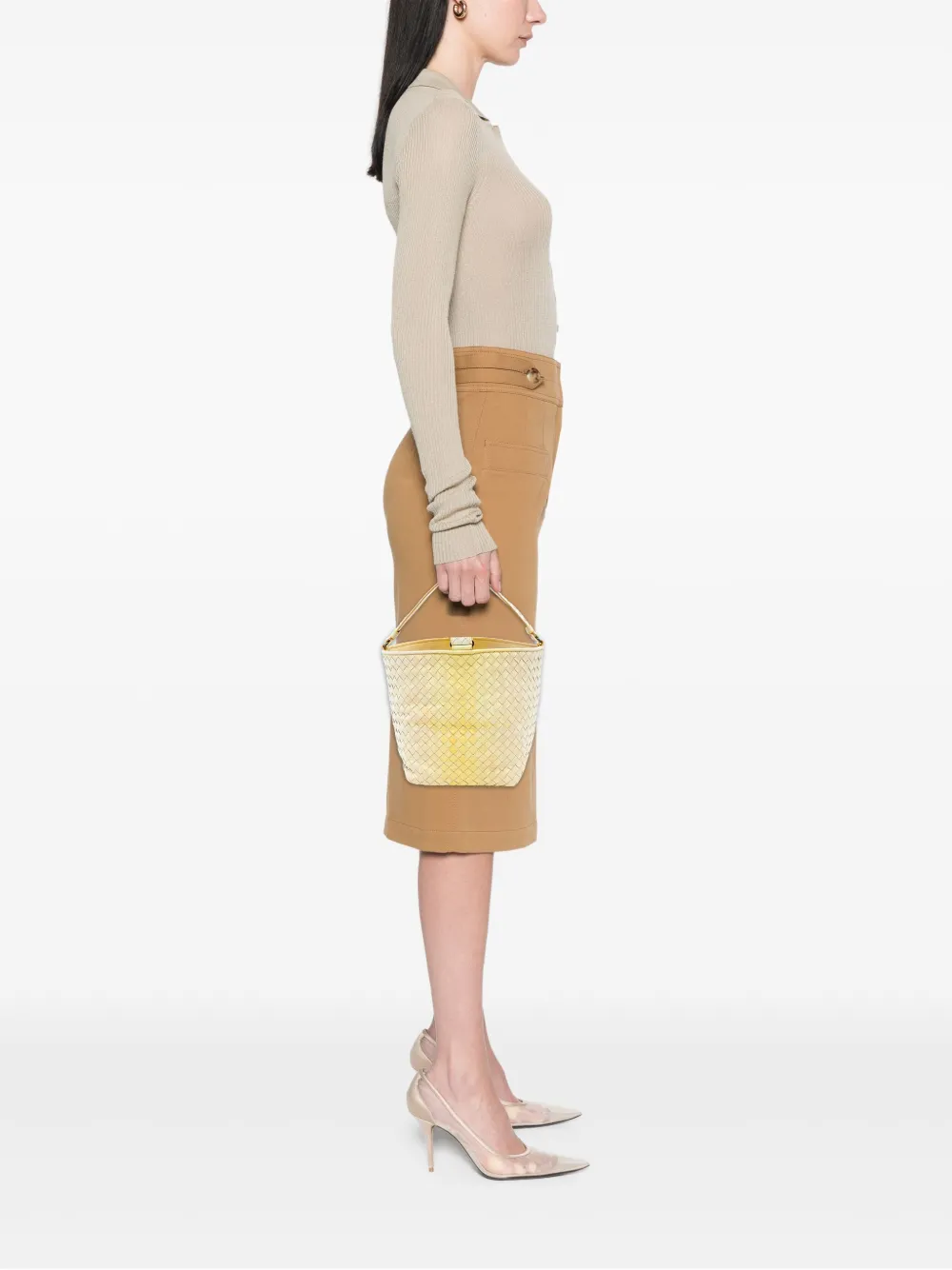 Bottega Veneta Pre-Owned 2009 Nappa Intrecciato Nuance bucket bag | Pre-Owned | Image 2