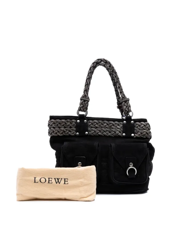 Loewe Pre-Owned 2010-2025 スエード ブレイドチェーン ポケット