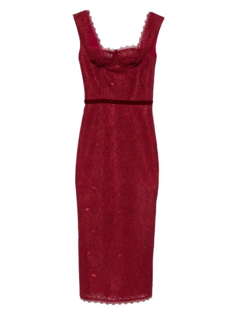 MIAU by Clara Rotescu lace trim pepper dress