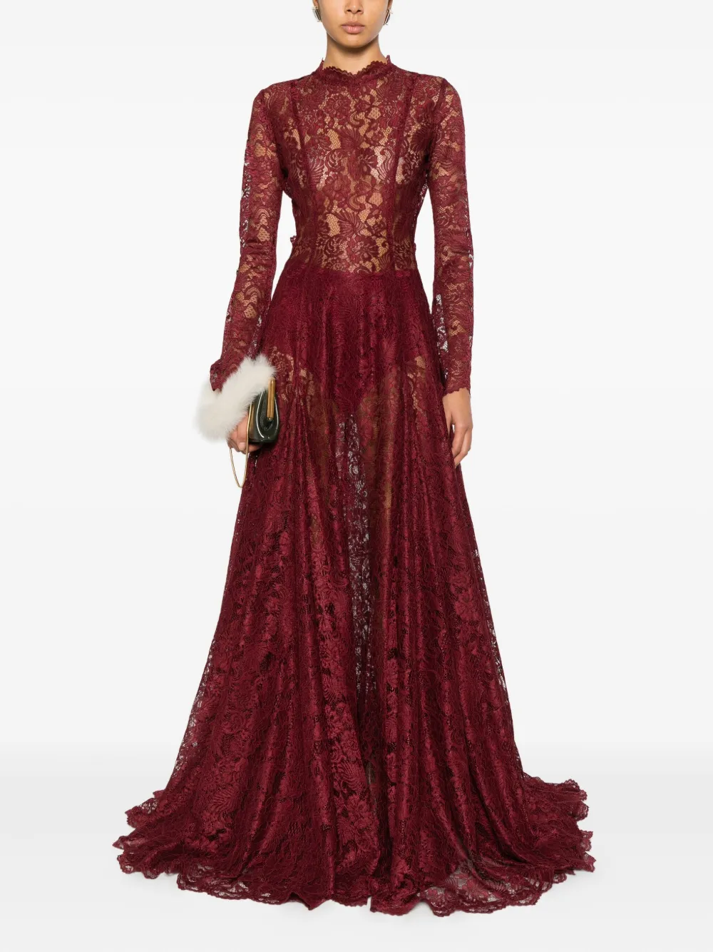 MIAU by Clara Rotescu Inara maxi-jurk - Rood