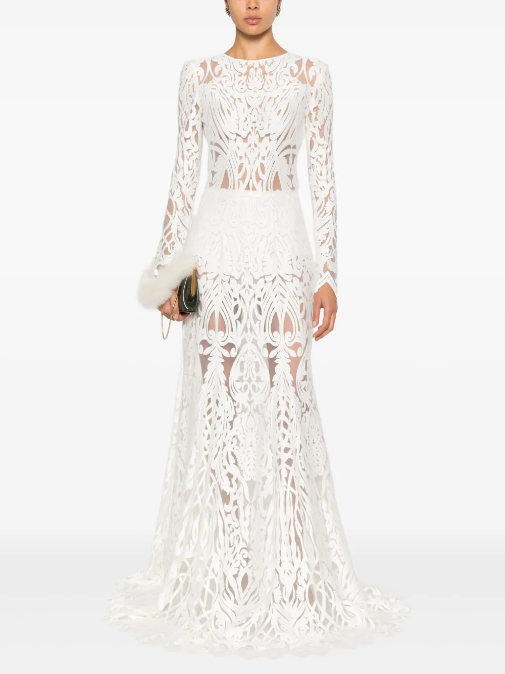 MIAU by Clara Rotescu Epiphany maxi-jurk - Wit