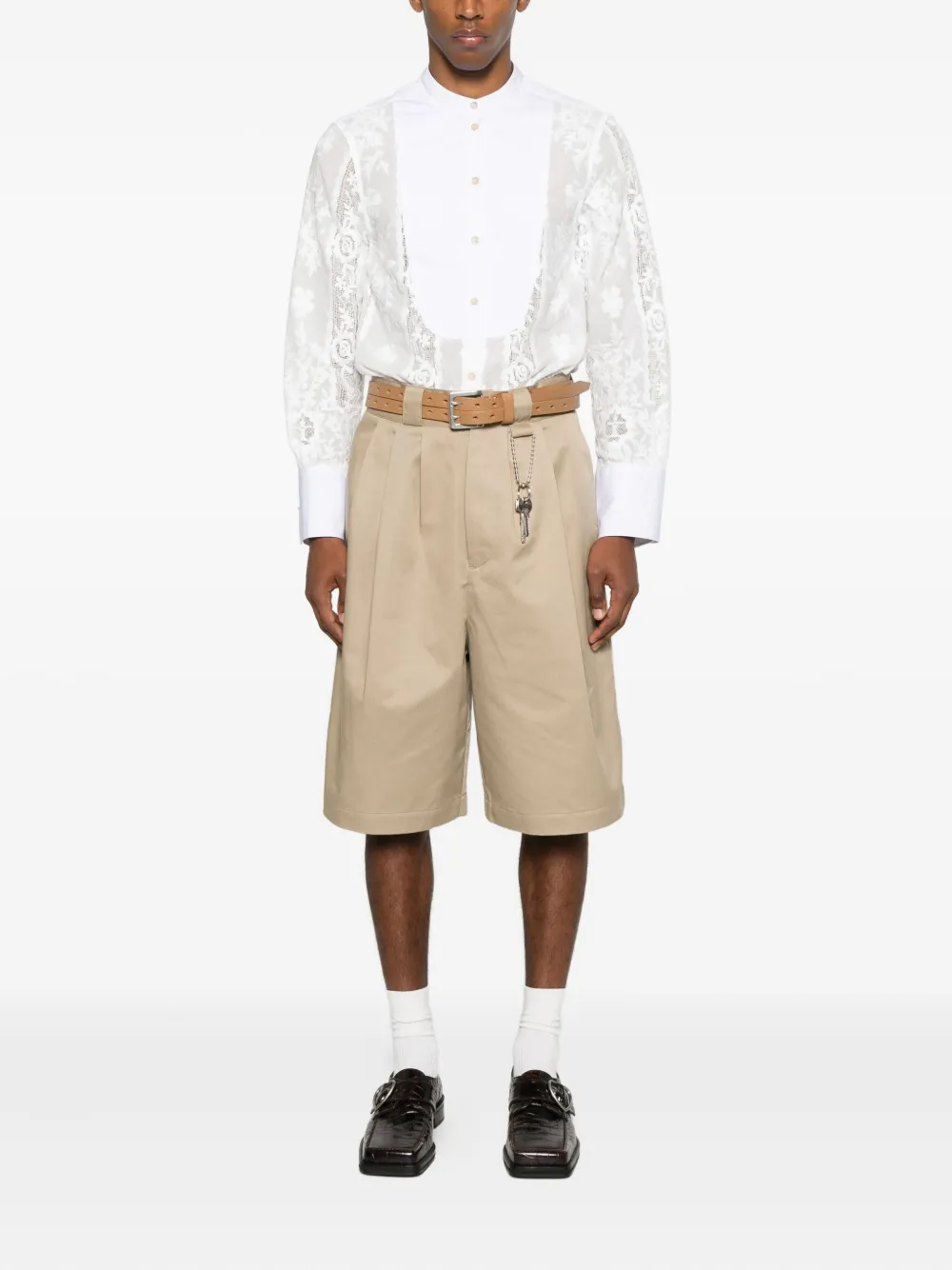 Willy Chavarria pleated shorts | Tailored Shorts | Image 2