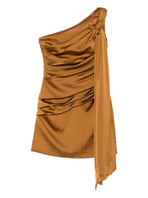 MALINA Nelly one-shoulder draped mini dress