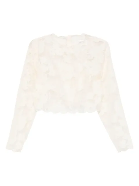 MALINA floral scalloped top