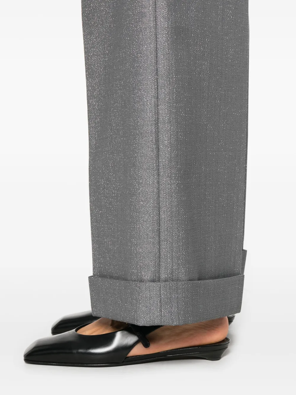 Luigi Bianchi Mantova Glitter-embellishment Tailored Trousers In Multi