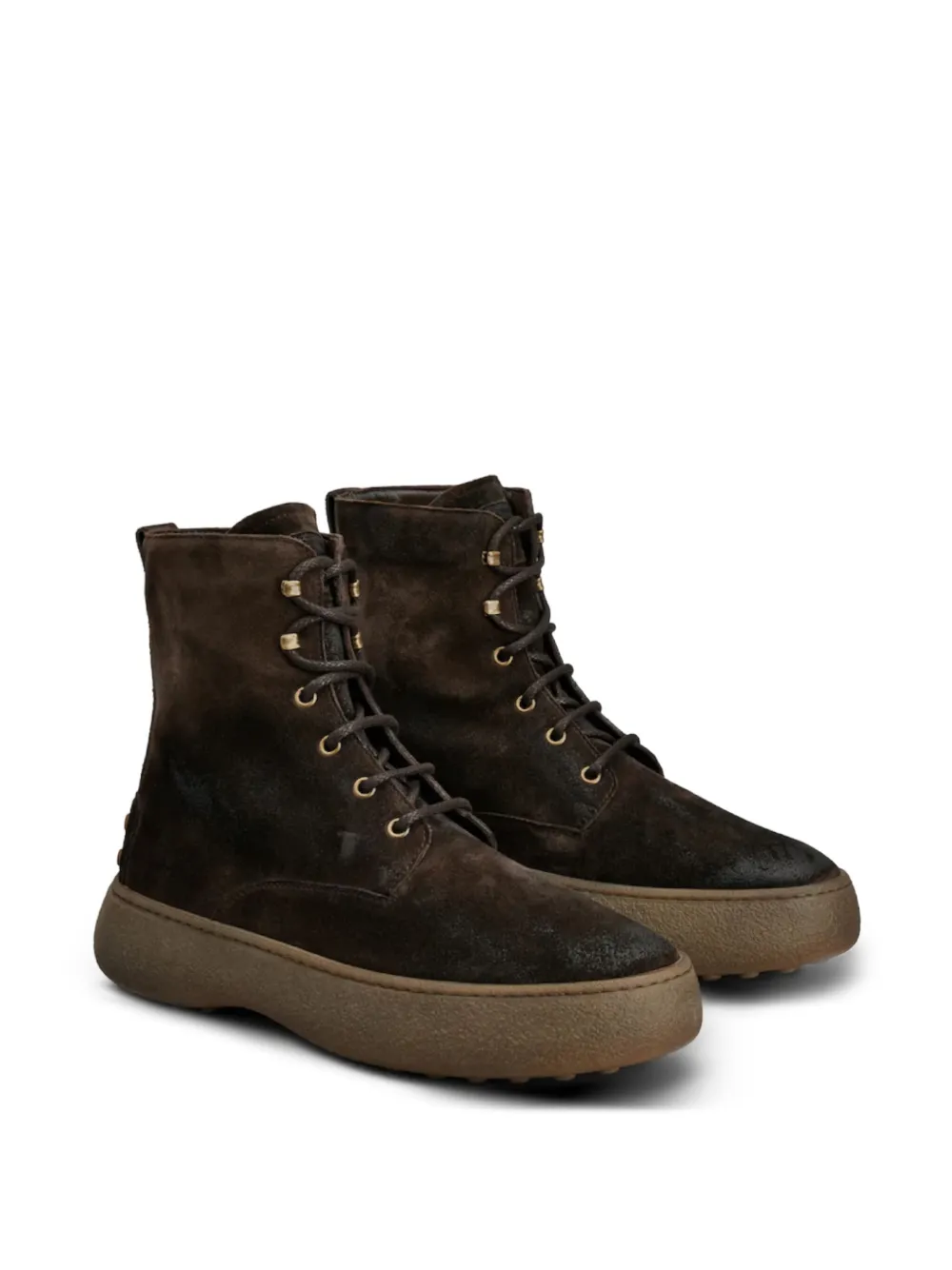 Tod's 모노그램 디보스드 레이스업 부츠 | 하이킹 부츠 | Image 2