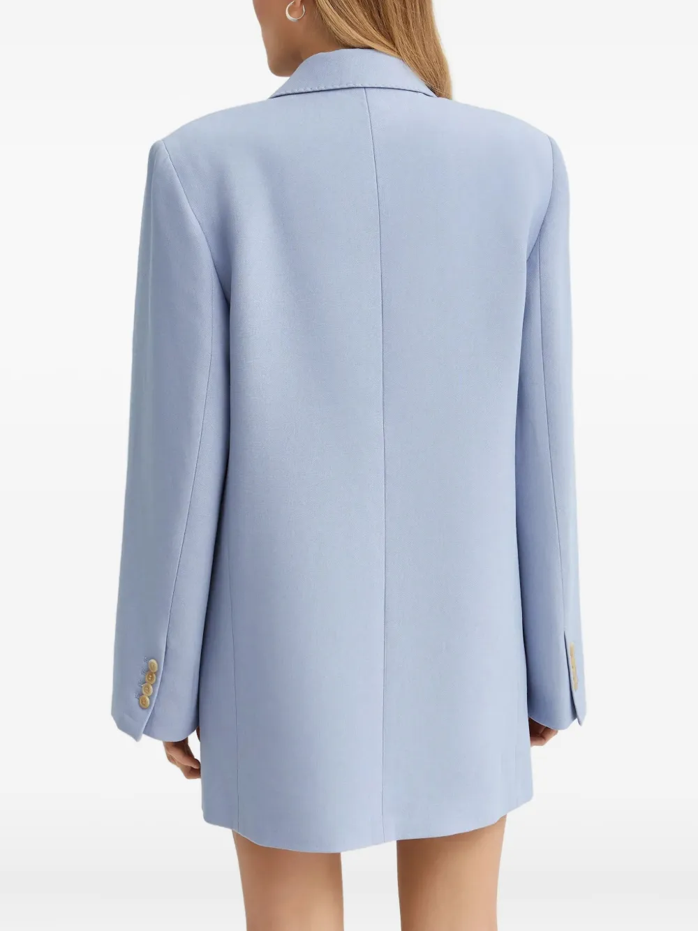 Khaite Balton Double-breasted Blazer In Blue