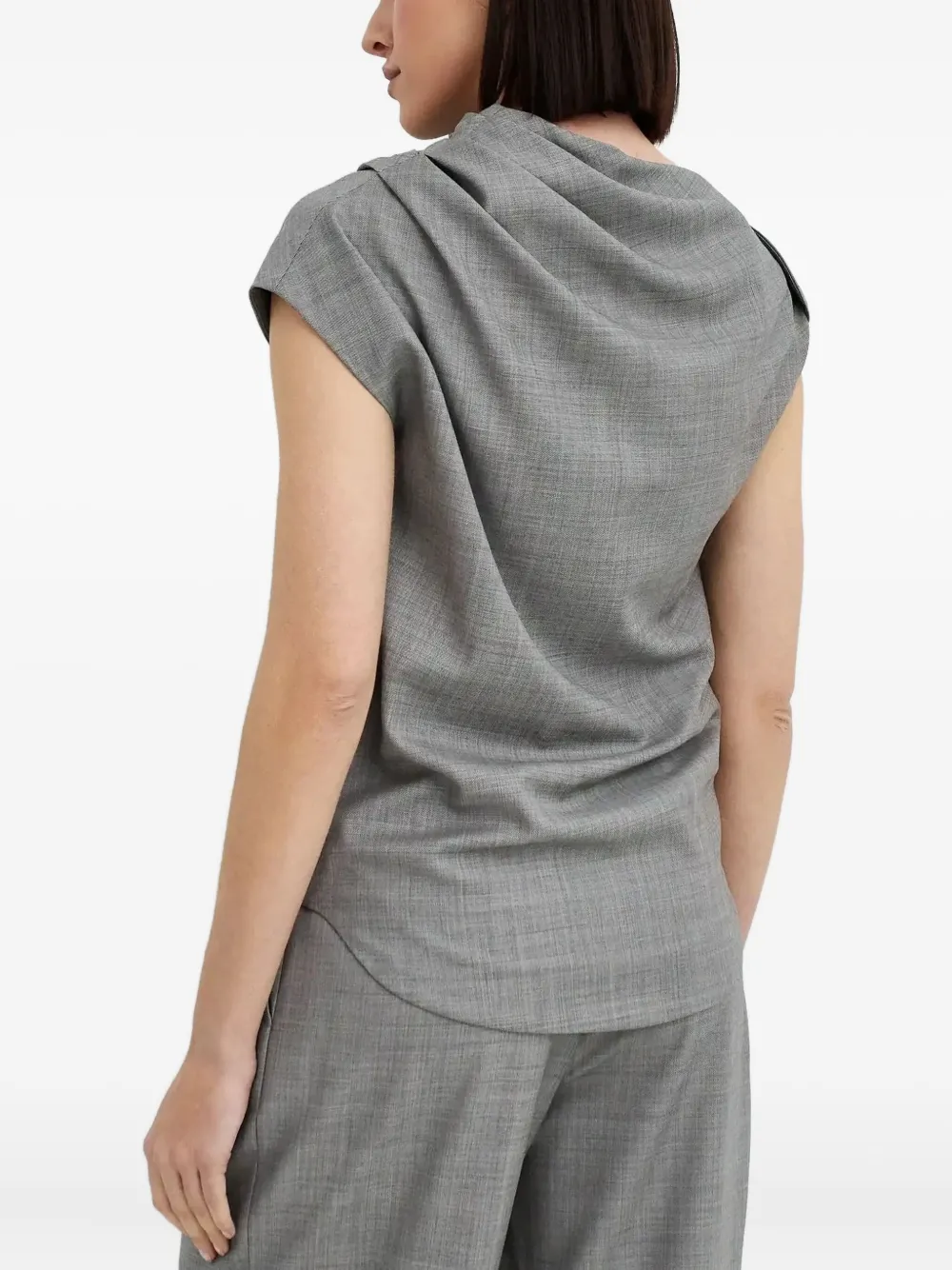LouLou de Saison Lyra blouse Grijs