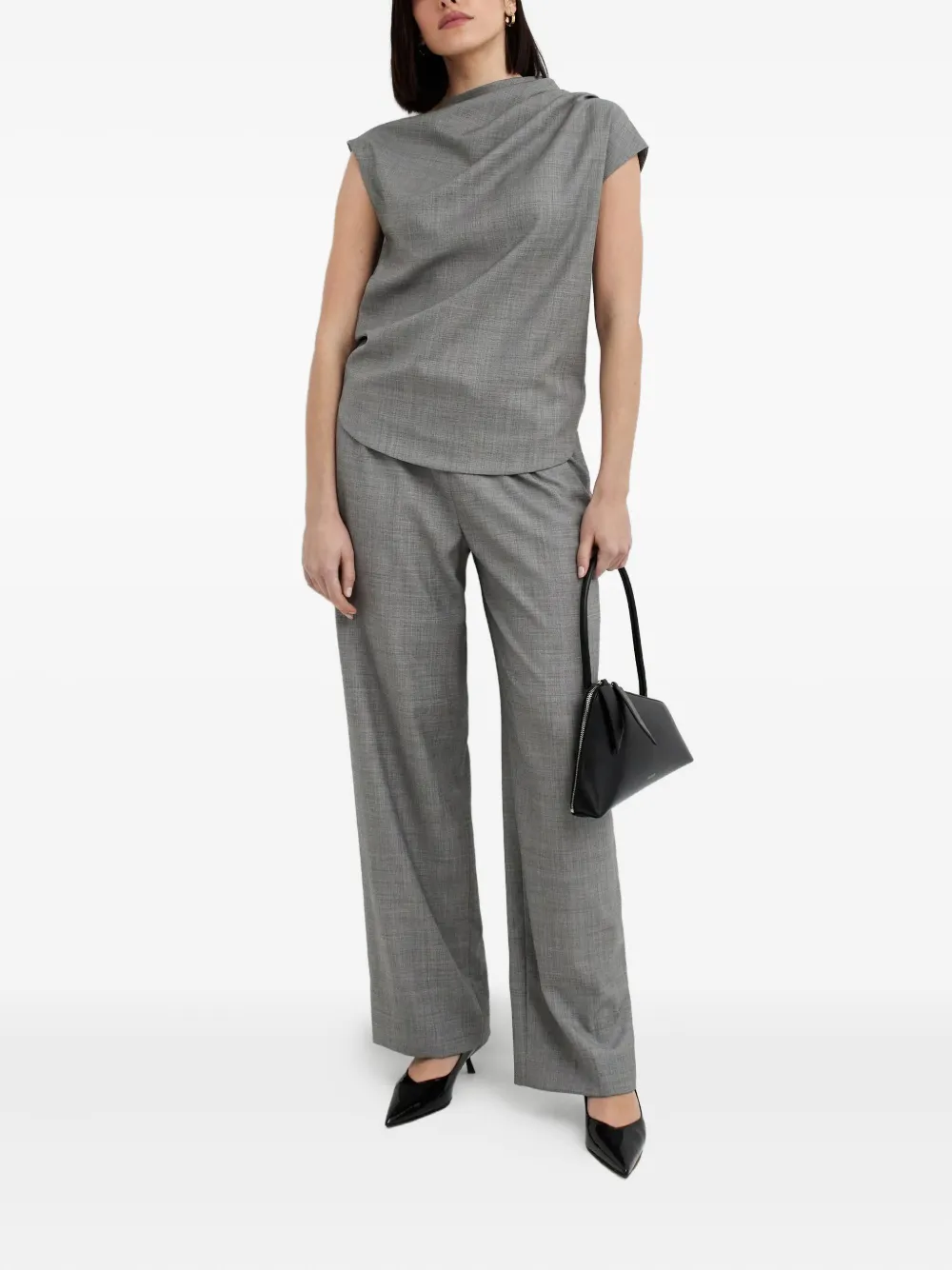 LouLou de Saison Lyra blouse Grijs