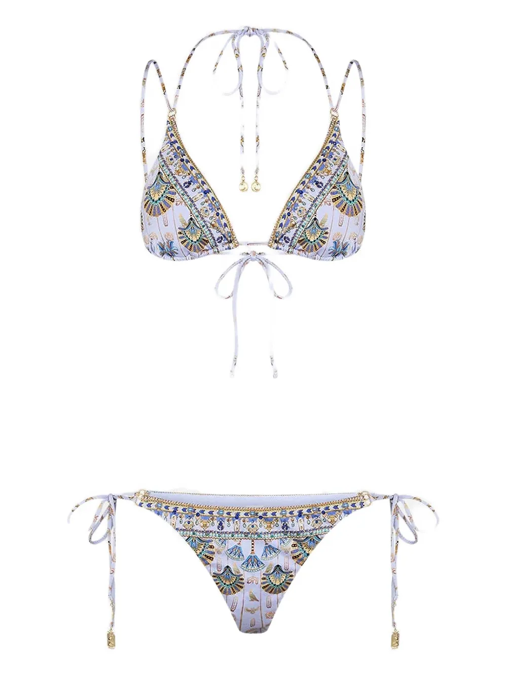 Camilla Patterned Embellished Swimsuit In Multi