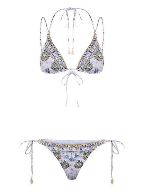 Camilla traje de baño con motivo y detalles