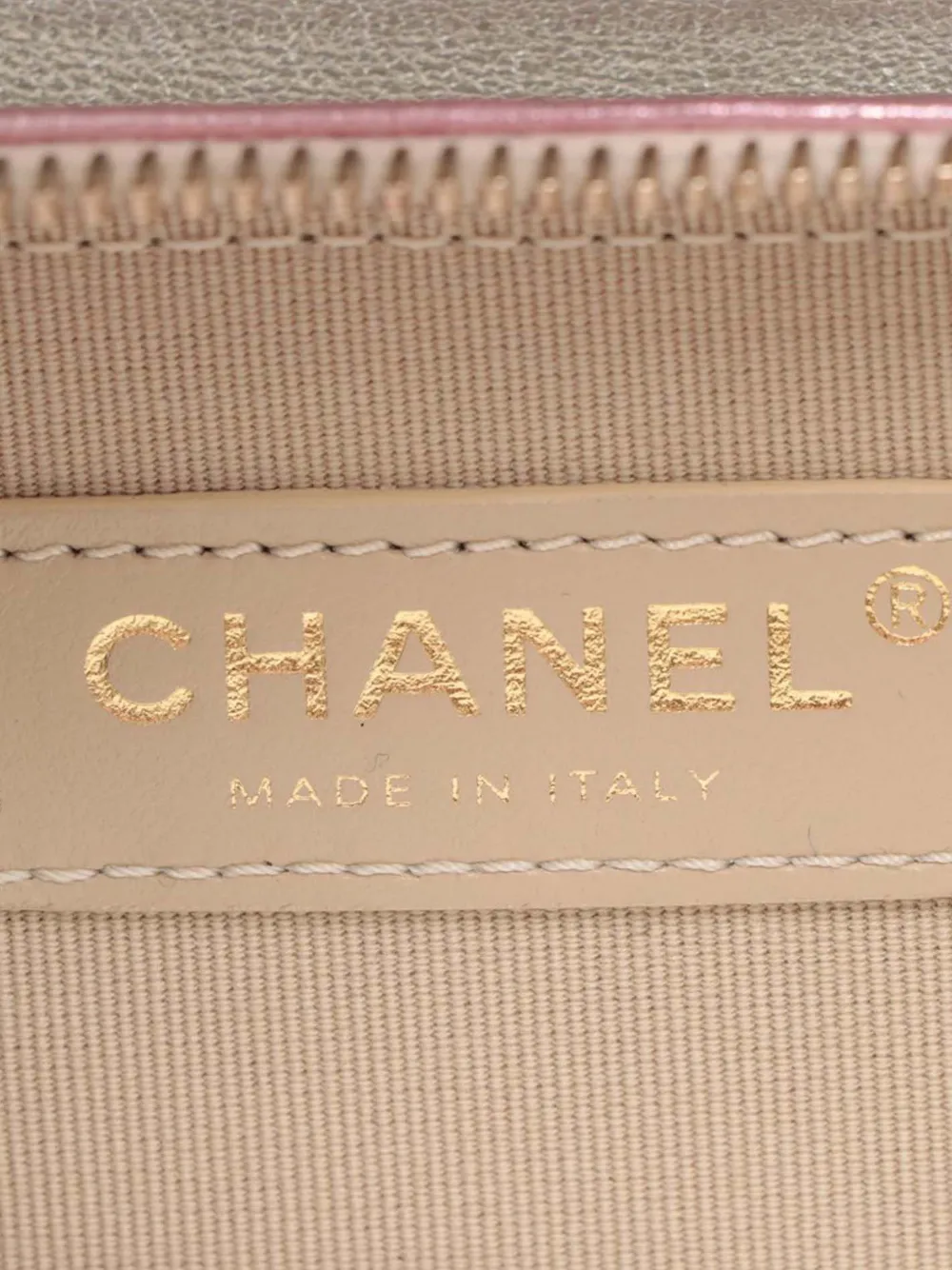 Pre-owned Chanel 2021-2025 Mini Metallic Lambskin Like A Wallet Flap Crossbody Bag In Pink