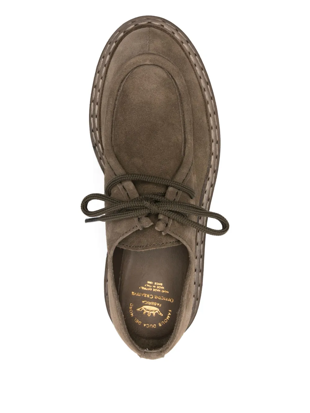 Officine Creative Lace-up Loafers In Green