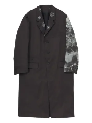 Prada Wool Coat | Grey | FARFETCH