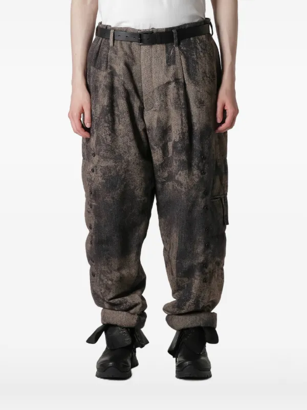Yohji Yamamoto POUR HOMME マルチポケットパンツ カーゴ Yohji Yamamoto パターン パンツ | ブラウン | FARFETCH JP