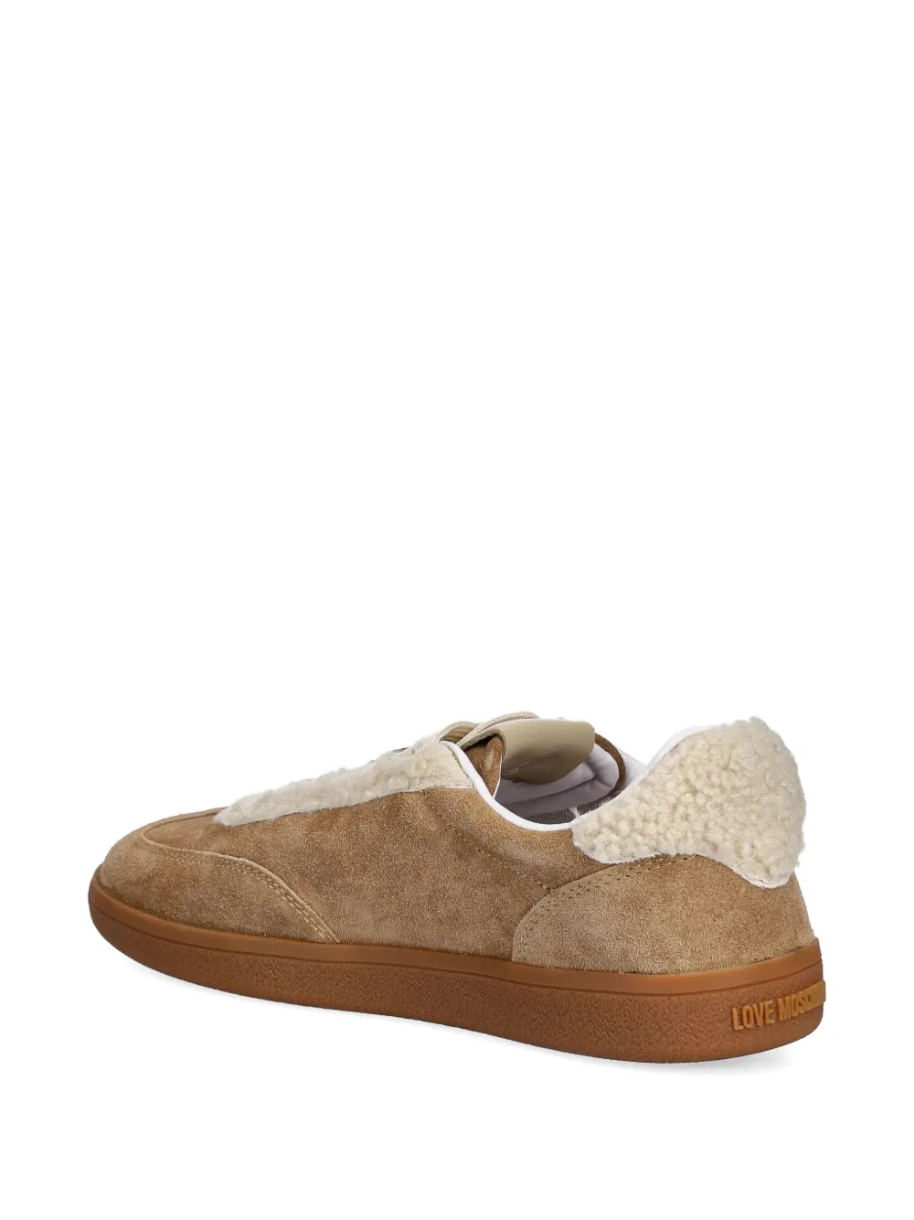 Love Moschino Sneakers met hartapplicatie Bruin