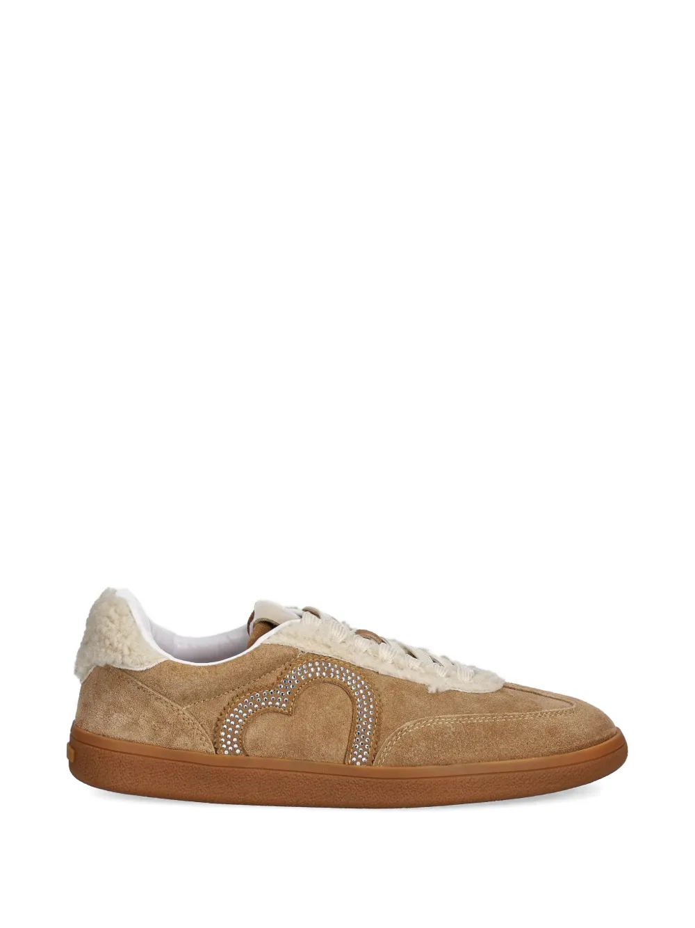 Love Moschino Sneakers met hartapplicatie Bruin