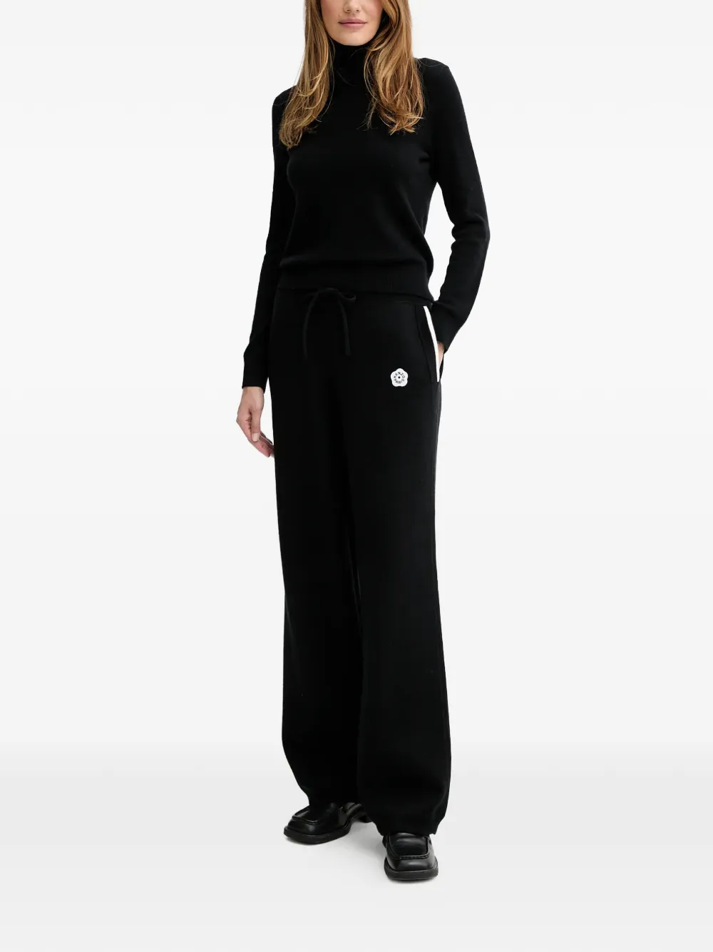 Kenzo Trainingsbroek met geborduurde bloemen - Zwart