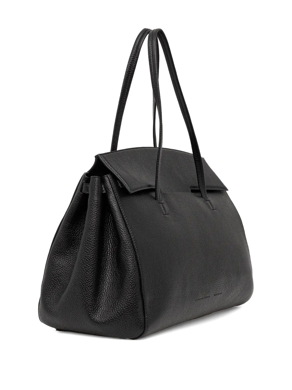 Liviana Conti leather tote bag - Zwart