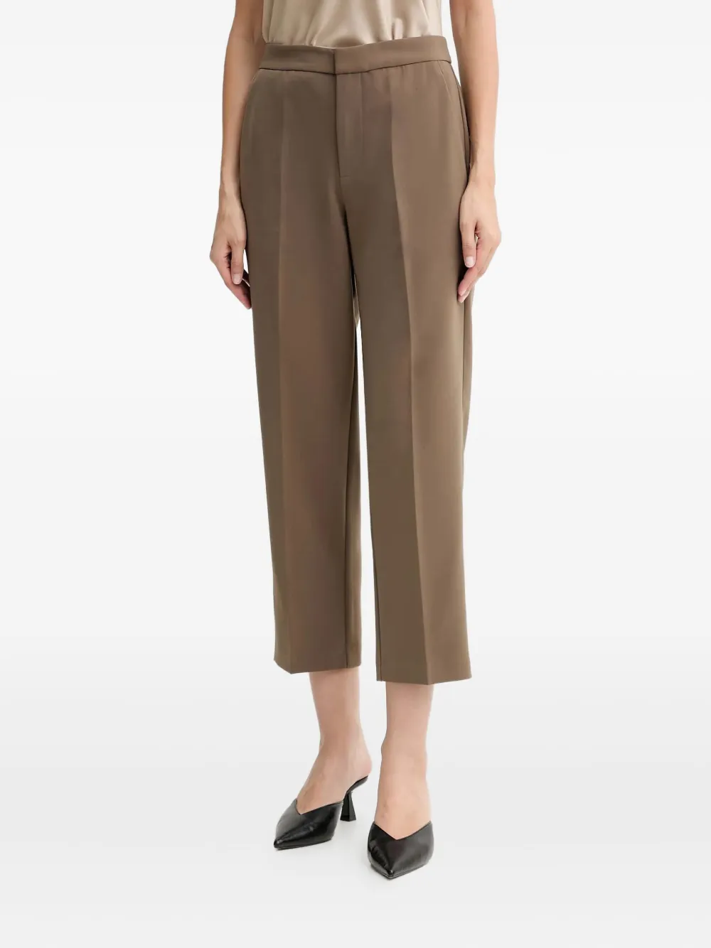 Isabelle Blanche cropped trousers | Brown | Image 1