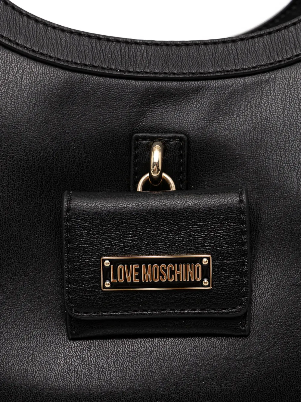 Love Moschino Logo-plaque Tote Bag In Black