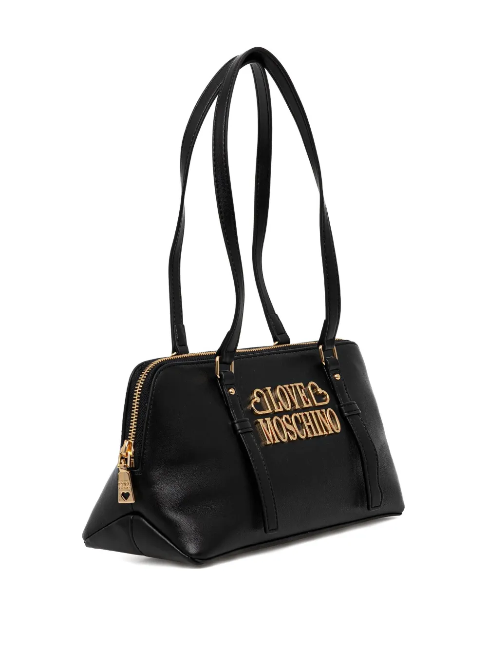 Love Moschino logo-lettering tote bag - Zwart