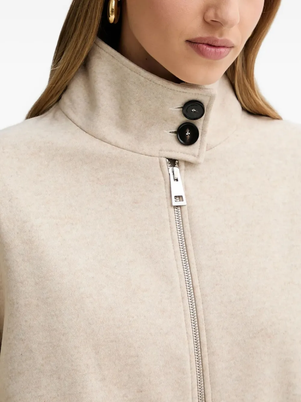 Liviana Conti Rooney jack met rits Beige