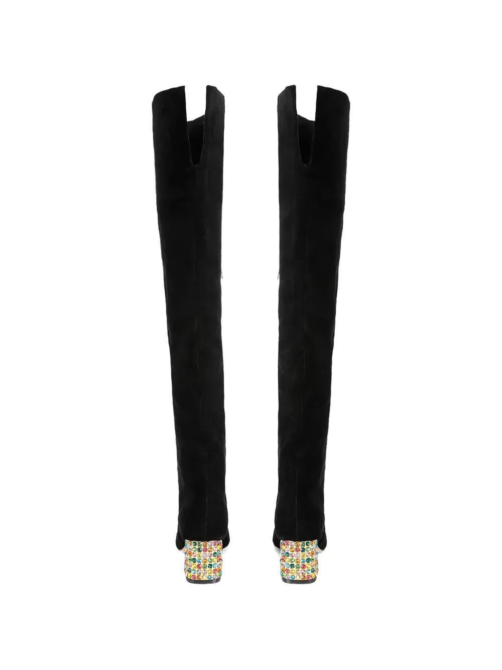 Kurt Geiger London Overknee laarzen met juwelen hak Zwart