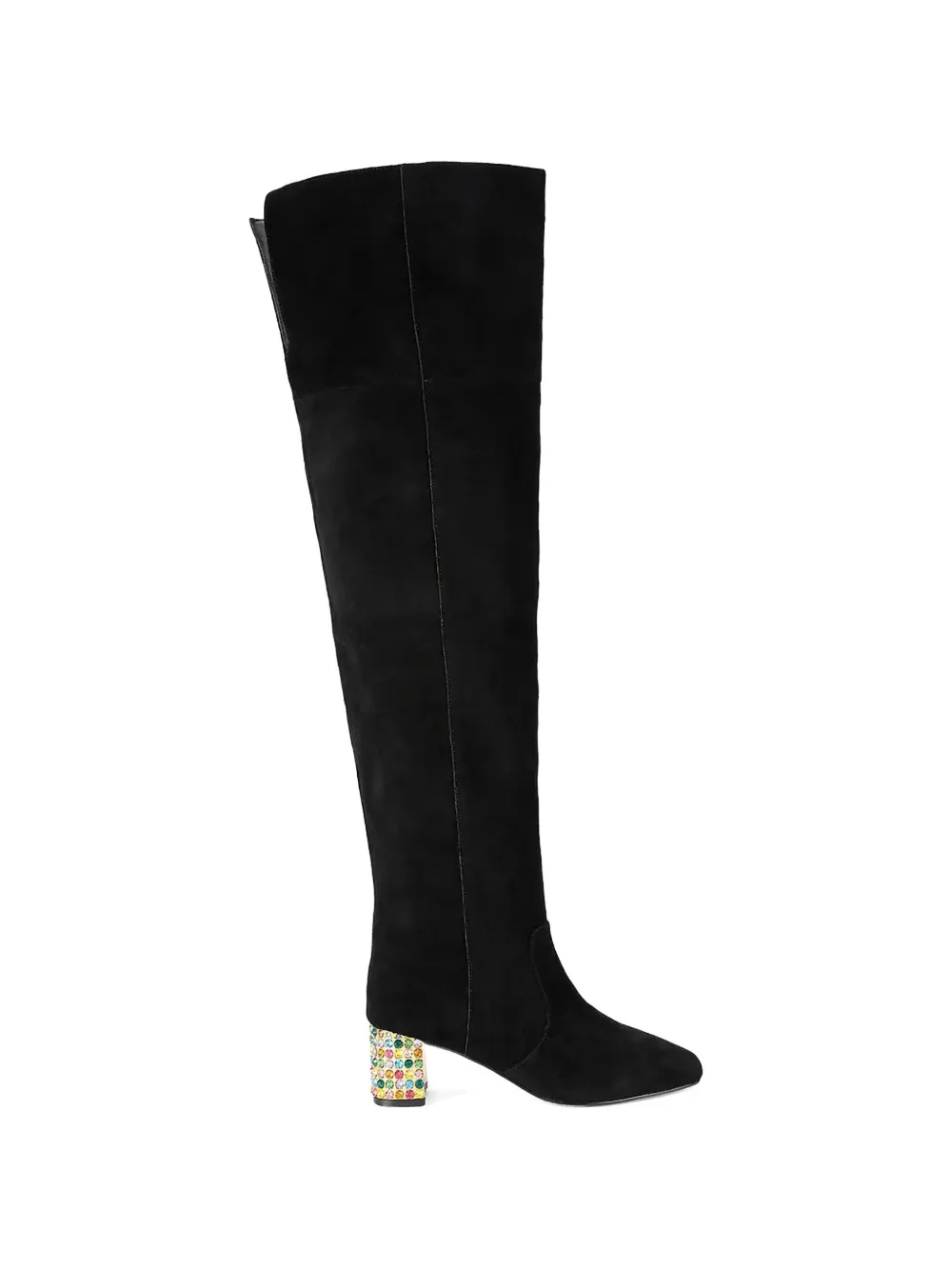 Kurt Geiger London Overknee laarzen met juwelen hak Zwart