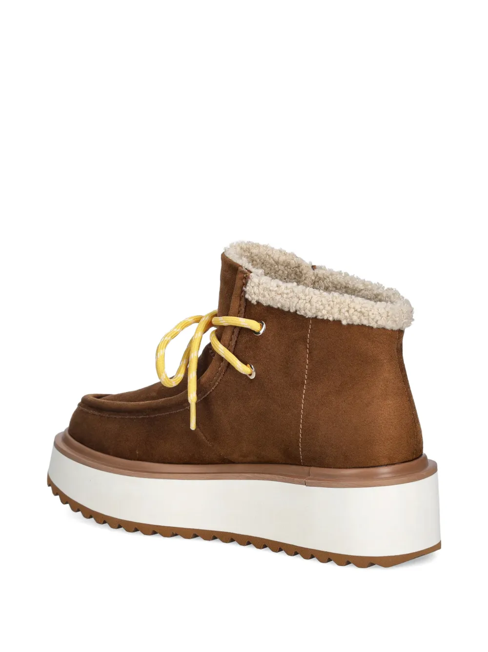 Love Moschino faux-fur platform boots Bruin