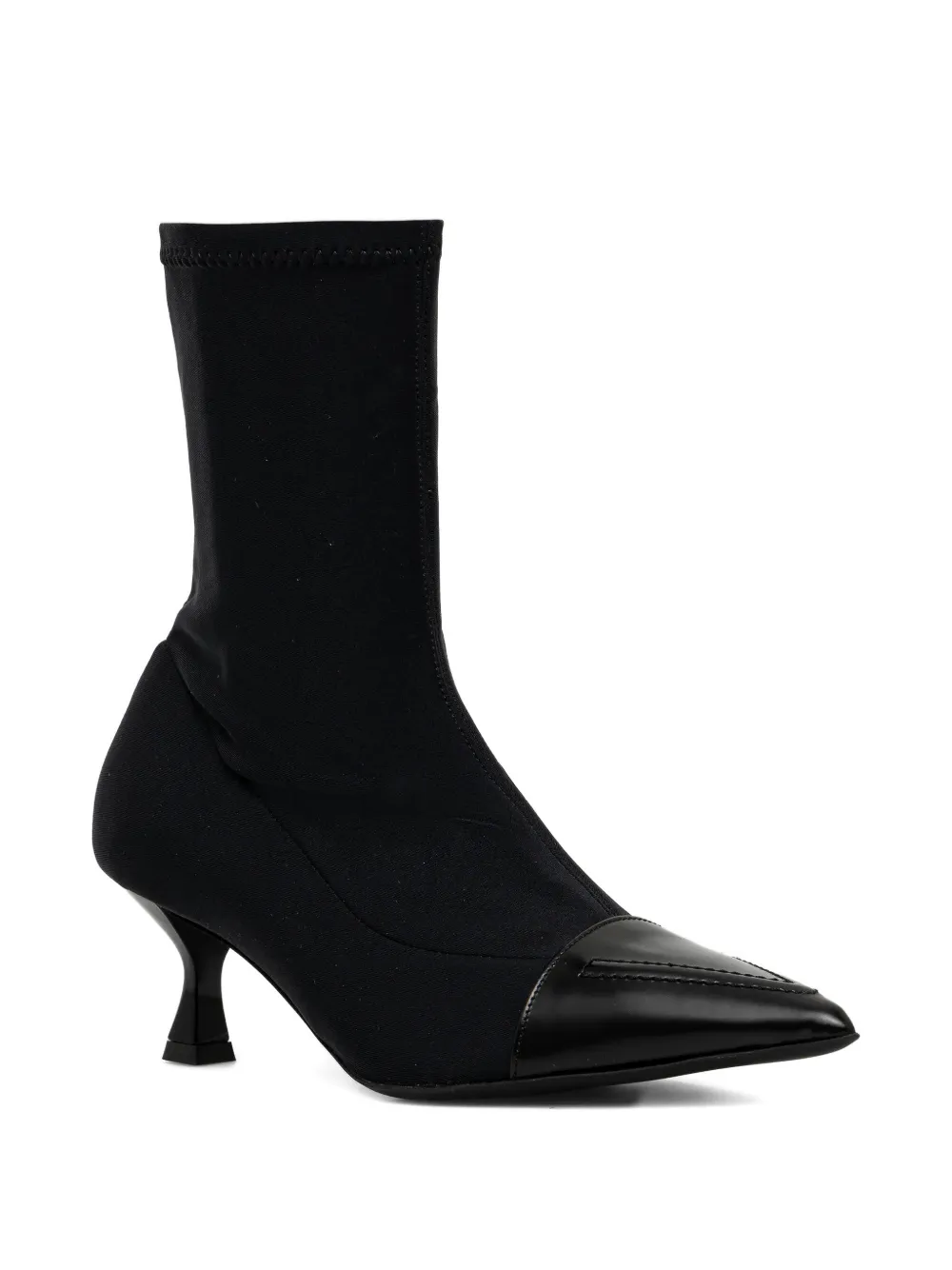 Love Moschino pointed-toe heeled boots Zwart
