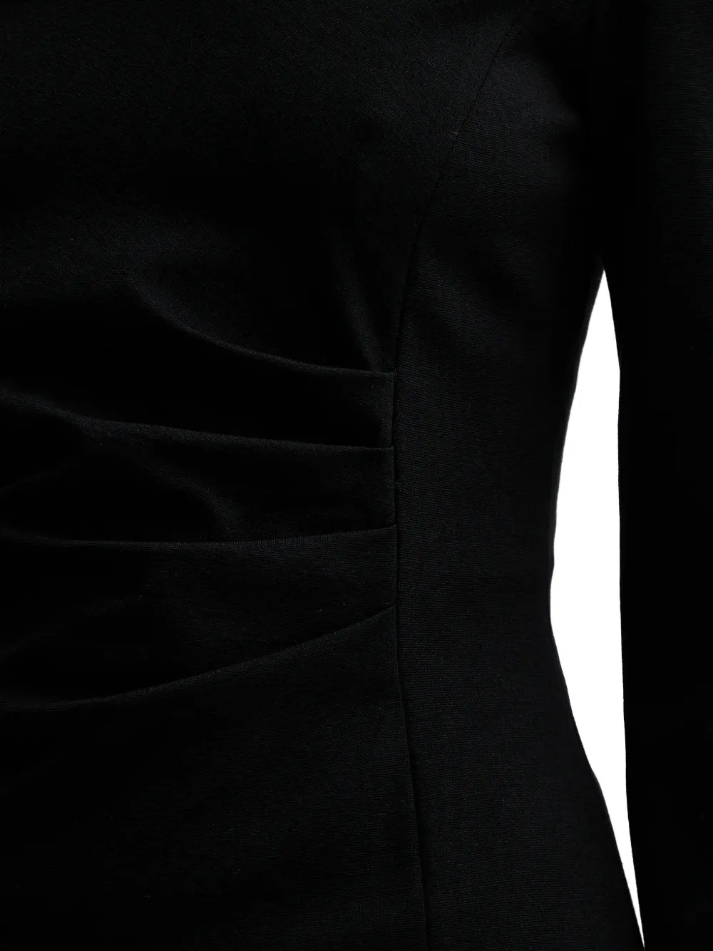 Liviana Conti Filippa midi-jurk met V-hals en zijsplit Zwart