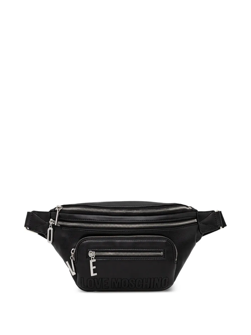 Love Moschino zip-up belt bag - Nero