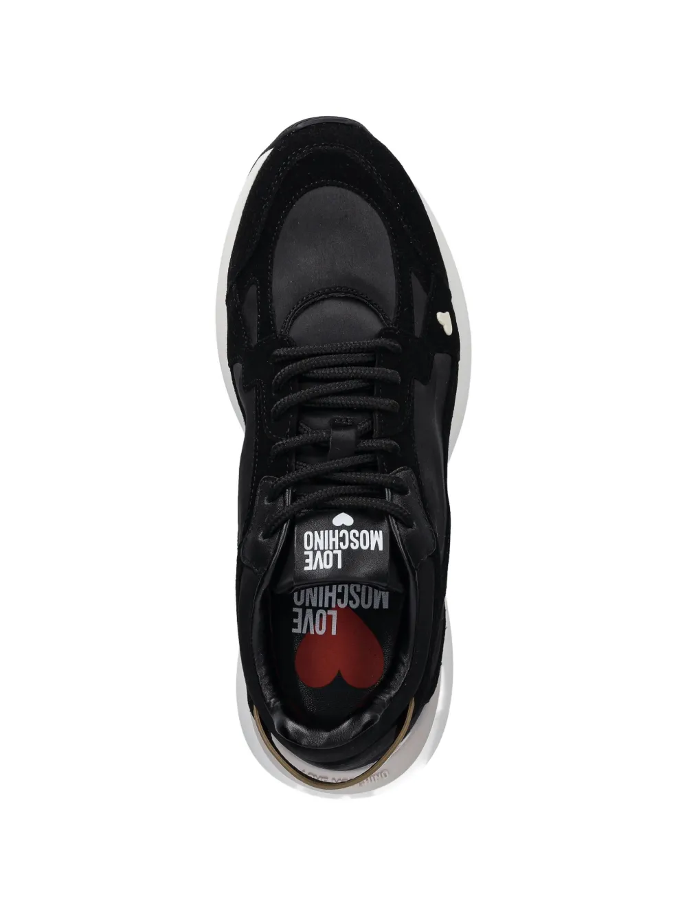 Love Moschino heart-detail sneakers Zwart