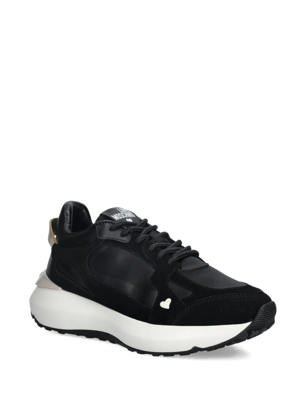 Love Moschino heart-detail sneakers Zwart