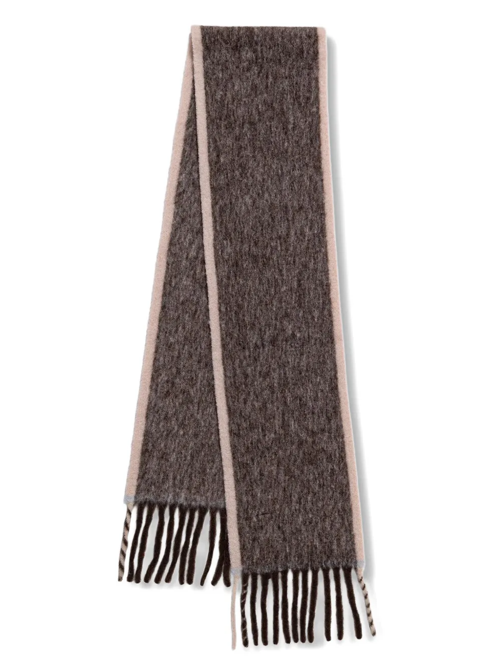 Liviana Conti fringed-hem scarf - Bruin
