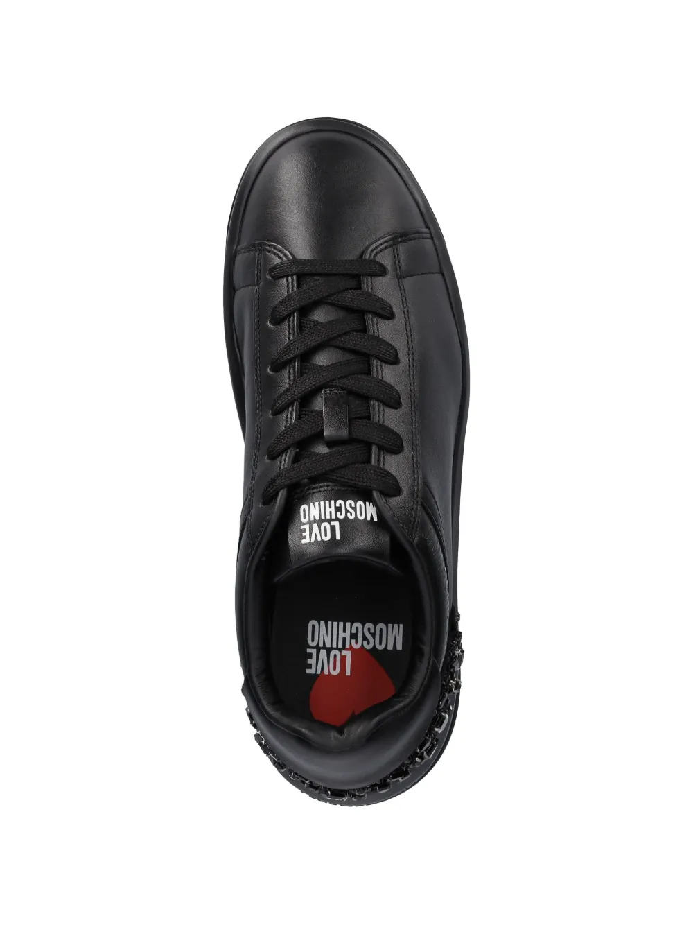 Love Moschino embellished sneakers Zwart