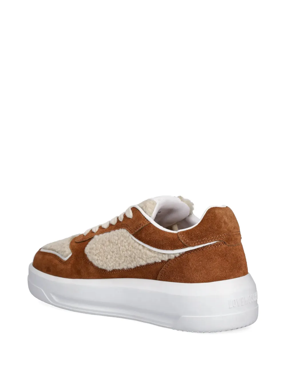 Love Moschino Sneakers met logo Bruin