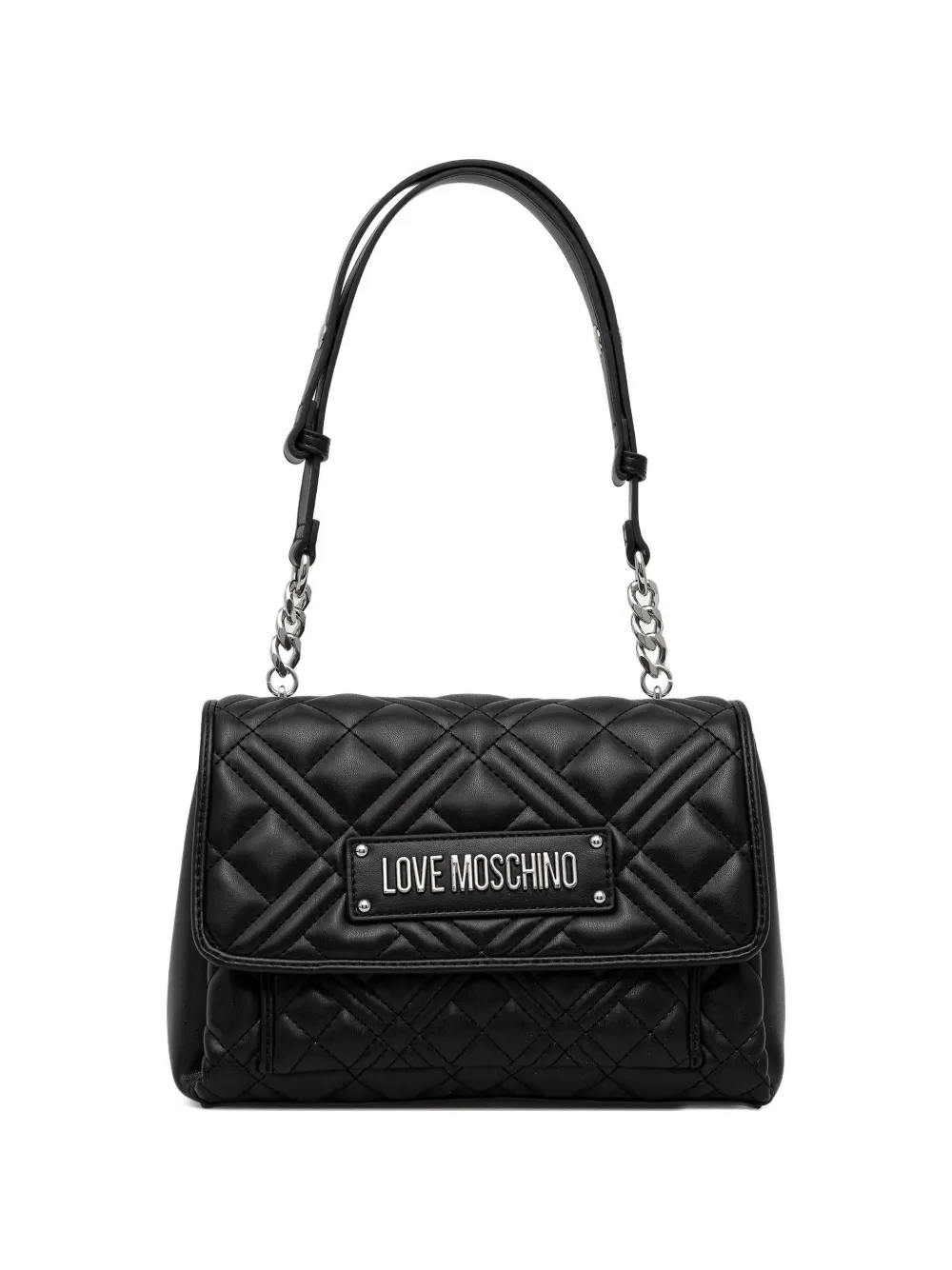 Love Moschino logo-detail shoulder bag - Nero