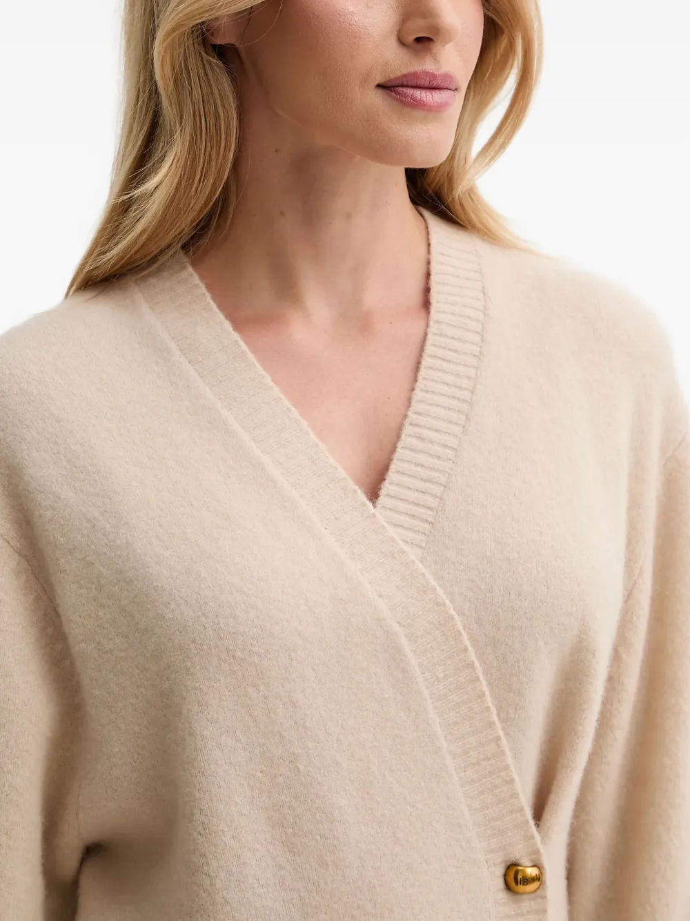 Isabelle Blanche Vest met V-hals Beige