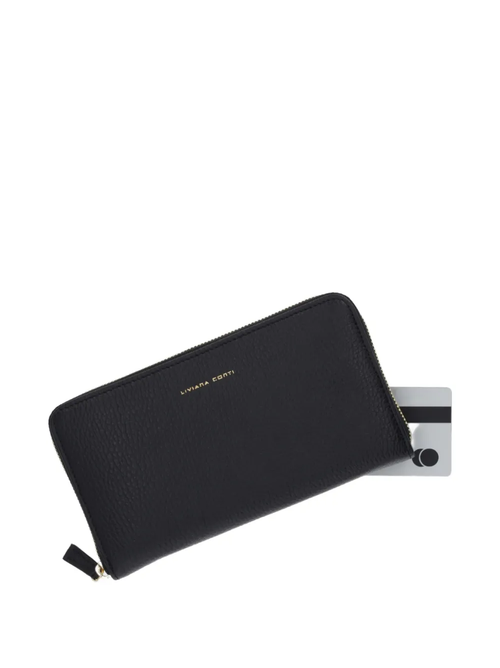 Liviana Conti Large Zip Wallet In Black