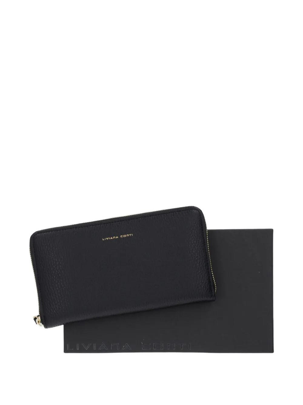 Liviana Conti Large Zip Wallet In Black