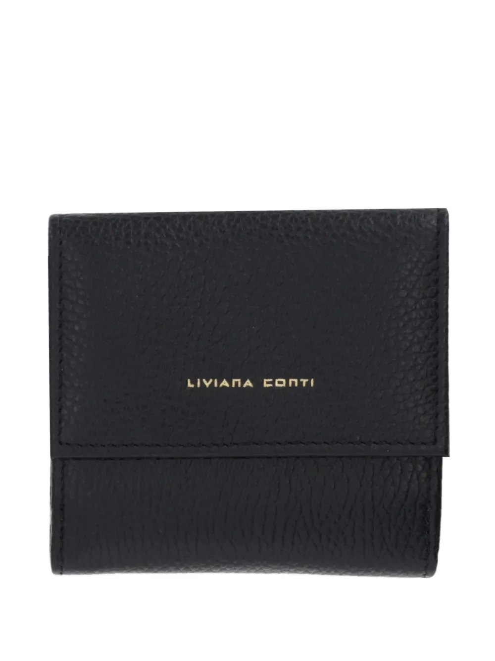 Liviana Conti small grained flap wallet | Black | Image 1