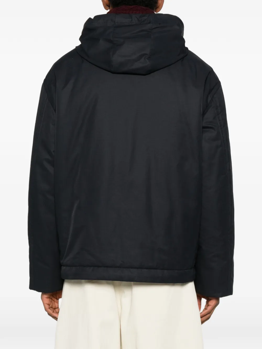 LOEWE Padded Jacket in Technical Cotton in Blue, view 4