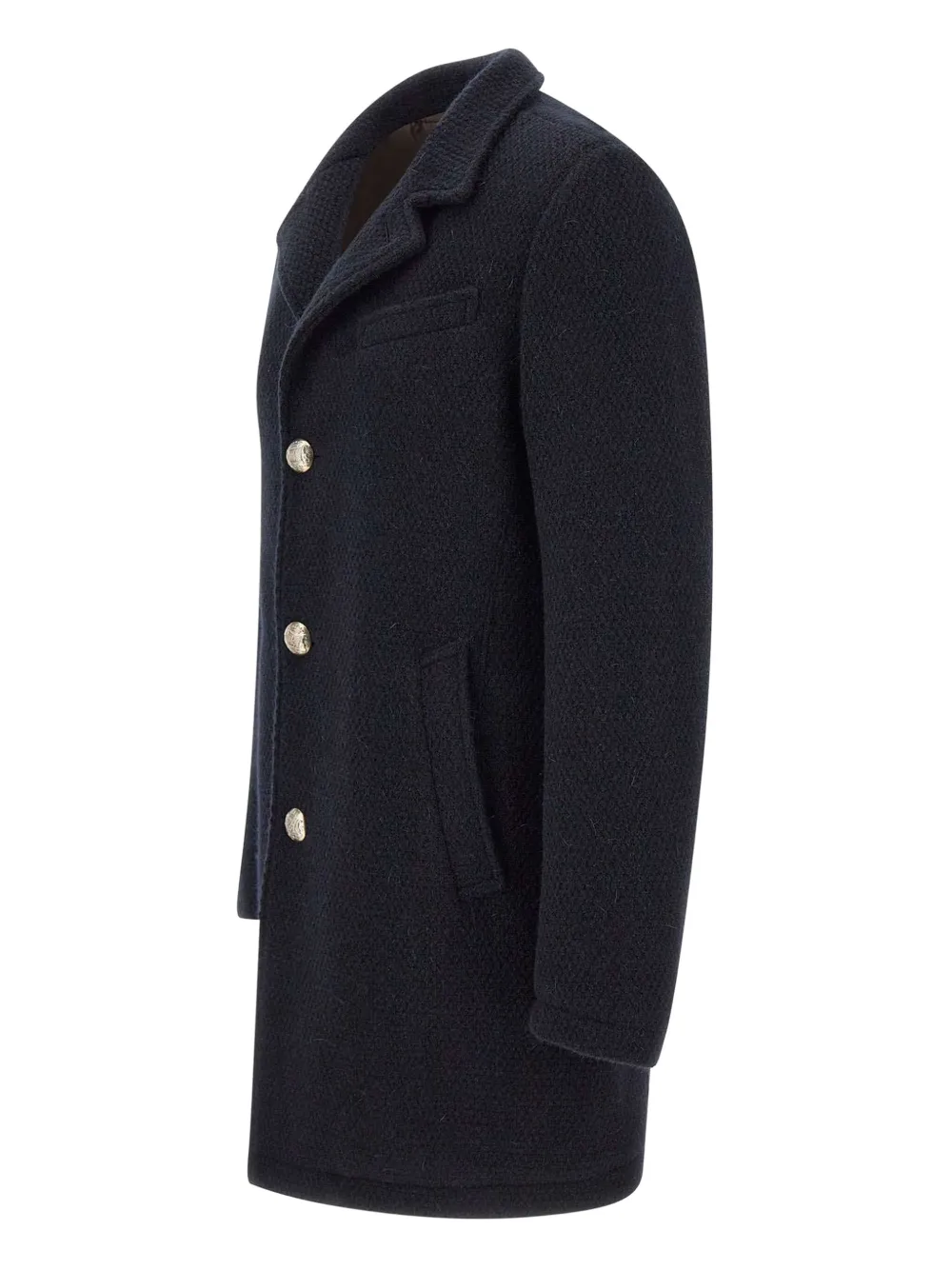 Gsm-75 Wollen jas Blauw