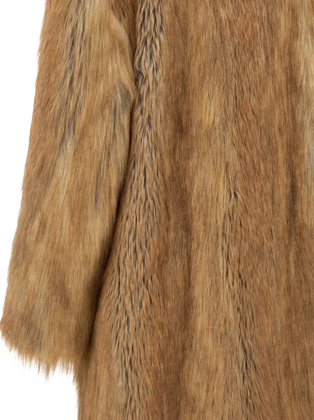 Bb Couture Shearling Coat In Brown