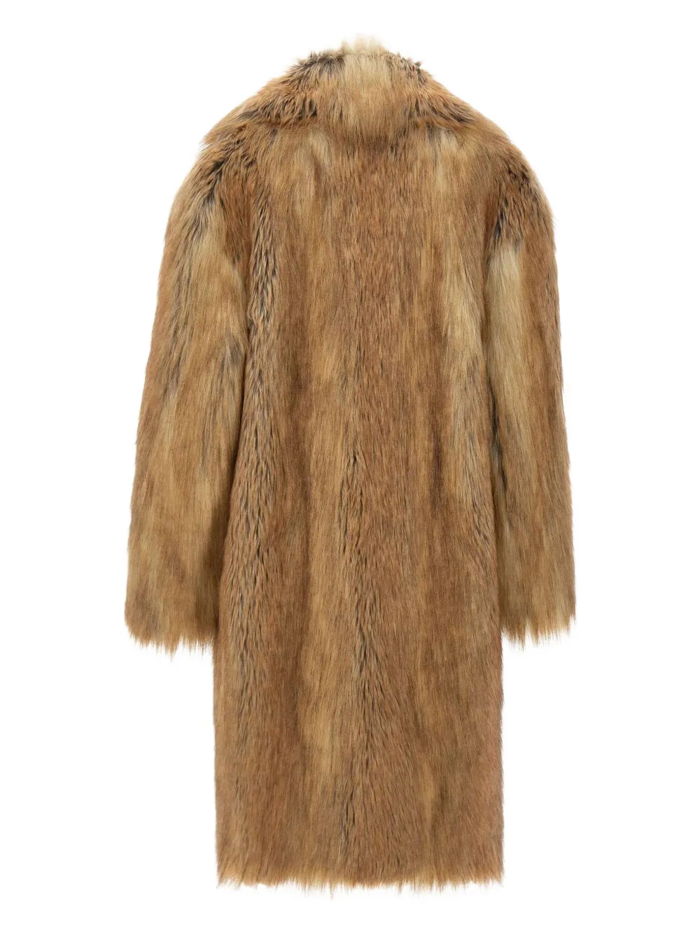 Bb Couture Shearling Coat In Brown